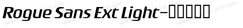 Rogue Sans Ext Light字体转换